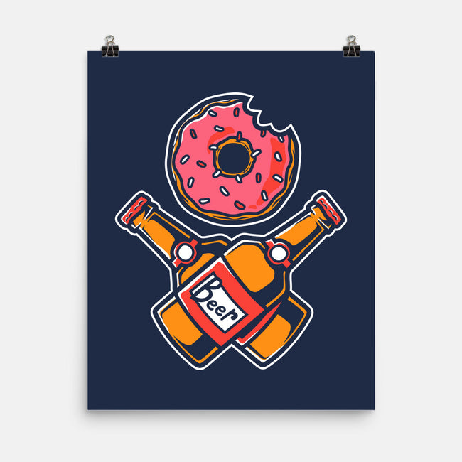 Donut And Beer-None-Matte-Poster-krisren28