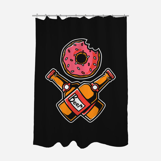 Donut And Beer-None-Polyester-Shower Curtain-krisren28
