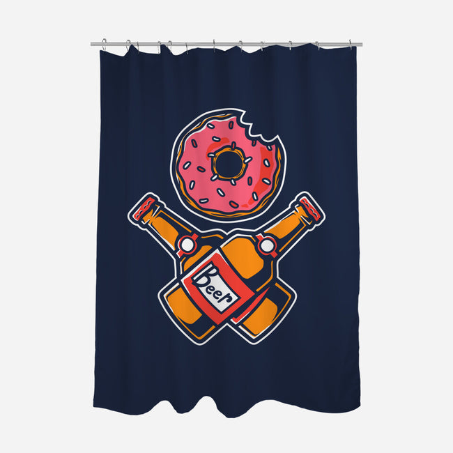 Donut And Beer-None-Polyester-Shower Curtain-krisren28