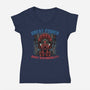 Great Power Great Responsibility-Womens-V-Neck-Tee-glitchygorilla