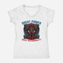 Great Power Great Responsibility-Womens-V-Neck-Tee-glitchygorilla