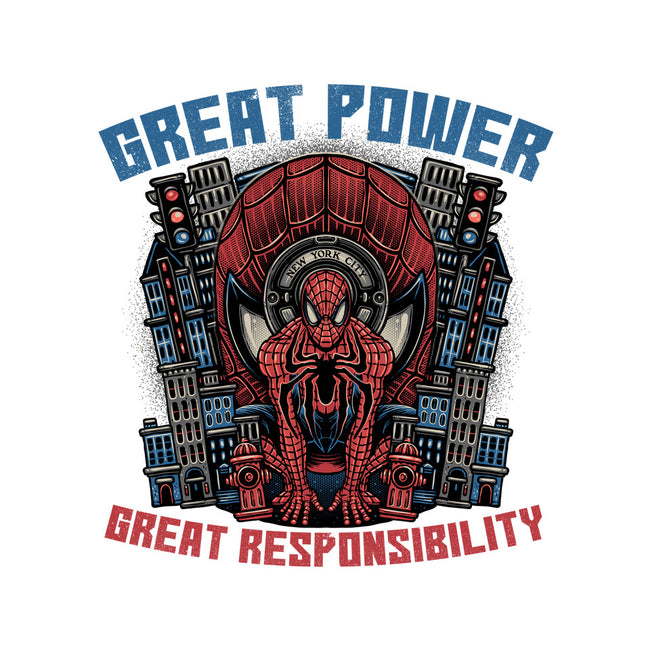 Great Power Great Responsibility-Youth-Pullover-Sweatshirt-glitchygorilla