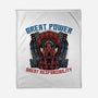 Great Power Great Responsibility-None-Fleece-Blanket-glitchygorilla
