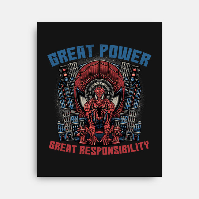 Great Power Great Responsibility-None-Stretched-Canvas-glitchygorilla