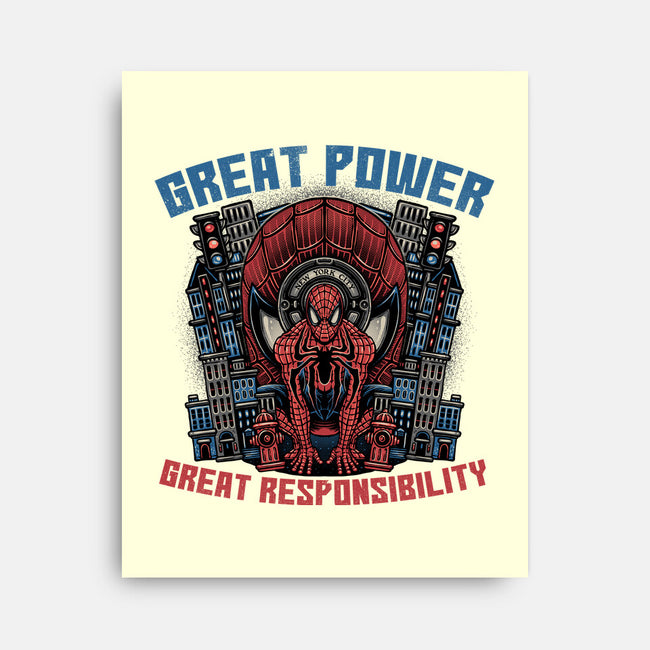 Great Power Great Responsibility-None-Stretched-Canvas-glitchygorilla