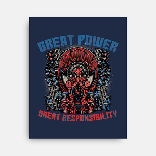 Great Power Great Responsibility-None-Stretched-Canvas-glitchygorilla