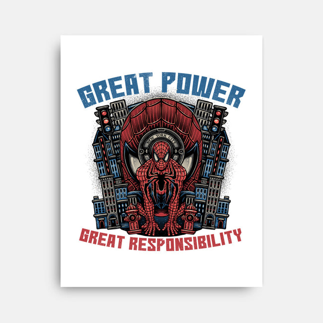 Great Power Great Responsibility-None-Stretched-Canvas-glitchygorilla