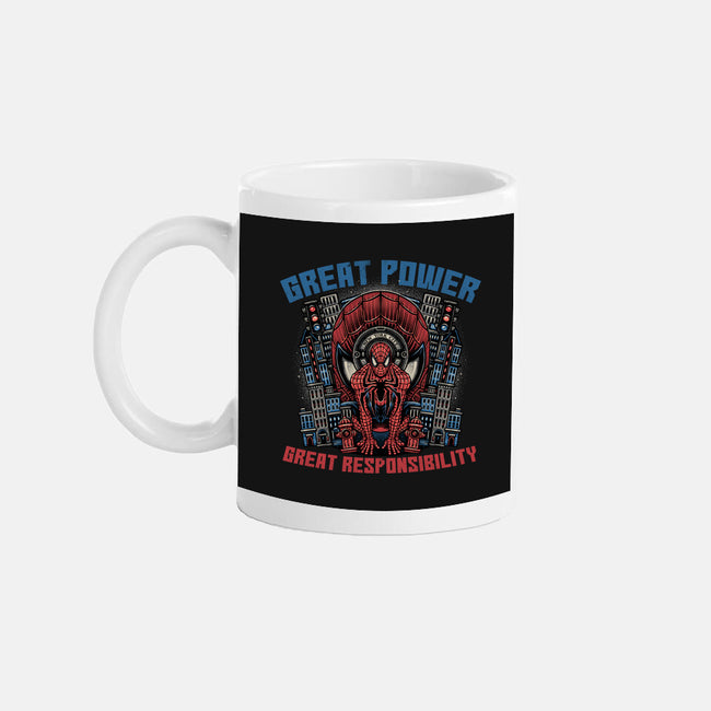 Great Power Great Responsibility-None-Mug-Drinkware-glitchygorilla