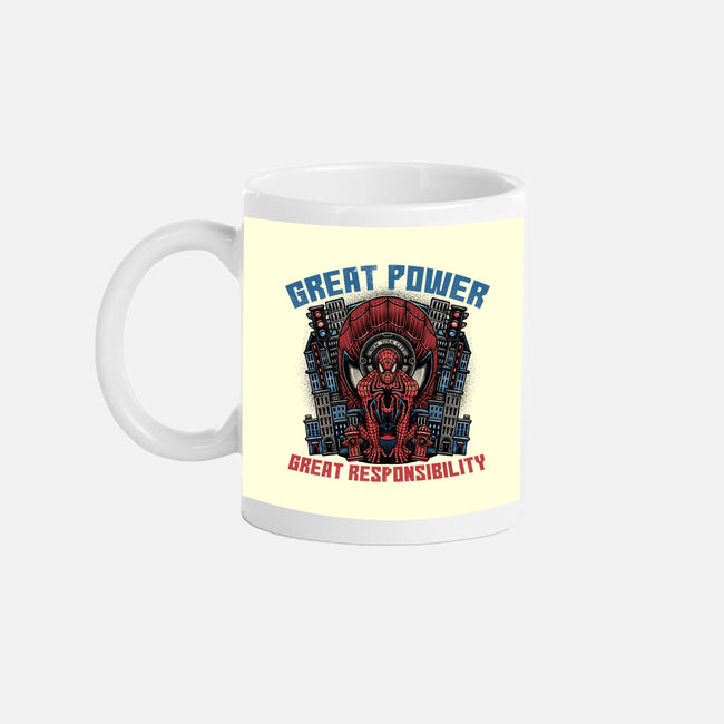 Great Power Great Responsibility-None-Mug-Drinkware-glitchygorilla