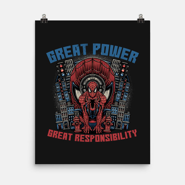 Great Power Great Responsibility-None-Matte-Poster-glitchygorilla