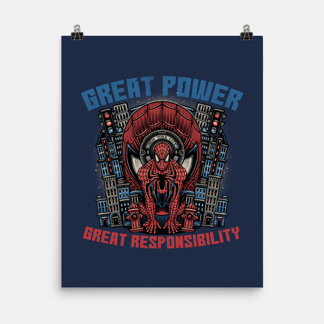 Great Power Great Responsibility-None-Matte-Poster-glitchygorilla