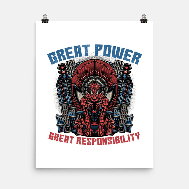 Great Power Great Responsibility-None-Matte-Poster-glitchygorilla
