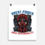 Great Power Great Responsibility-None-Matte-Poster-glitchygorilla