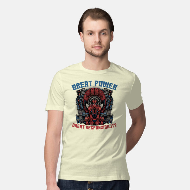 Great Power Great Responsibility-Mens-Premium-Tee-glitchygorilla