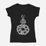 The First Crab In The Lucky Dime Moon-Womens-V-Neck-Tee-krisren28