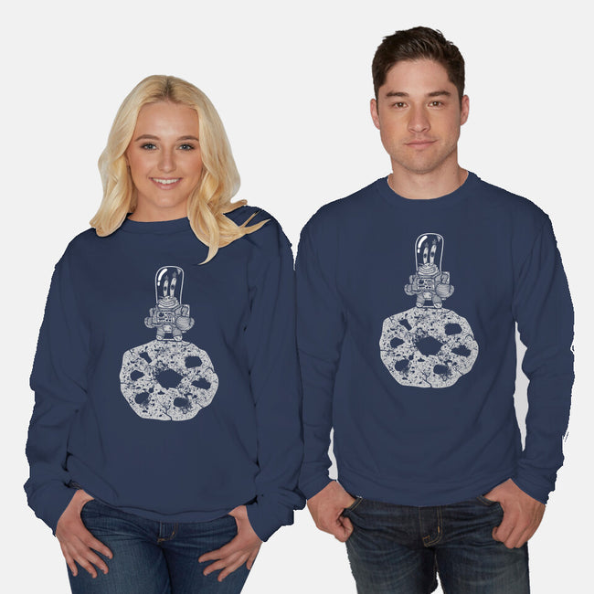 The First Crab In The Lucky Dime Moon-Unisex-Crew Neck-Sweatshirt-krisren28