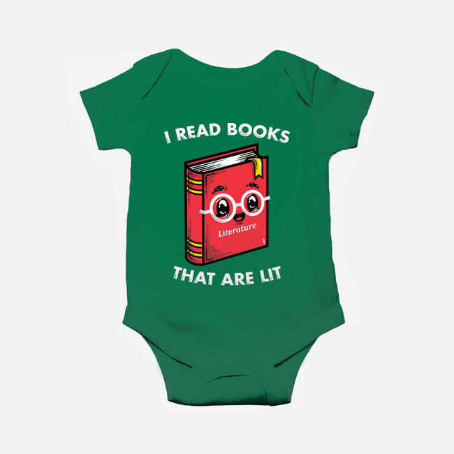 Books Are Lit-Baby-Basic-Onesie-krisren28