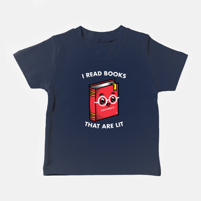 Books Are Lit-Baby-Basic-Tee-krisren28