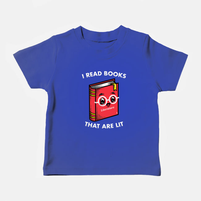 Books Are Lit-Baby-Basic-Tee-krisren28