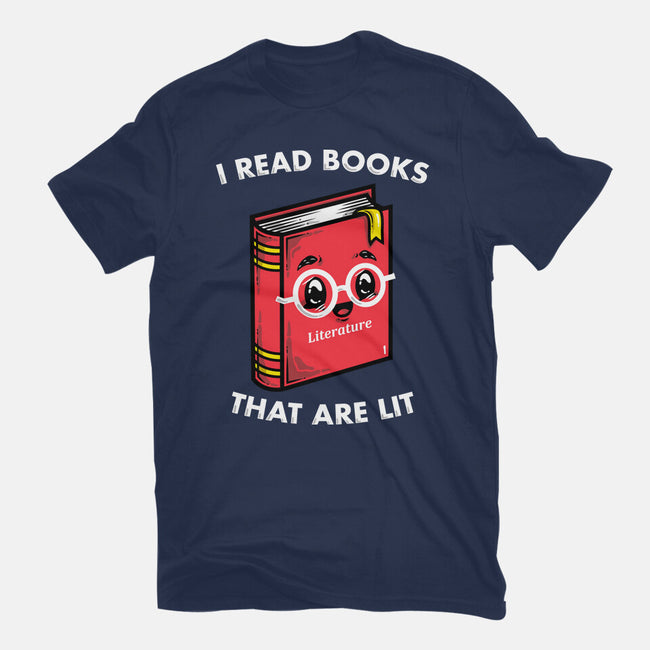 Books Are Lit-Womens-Basic-Tee-krisren28