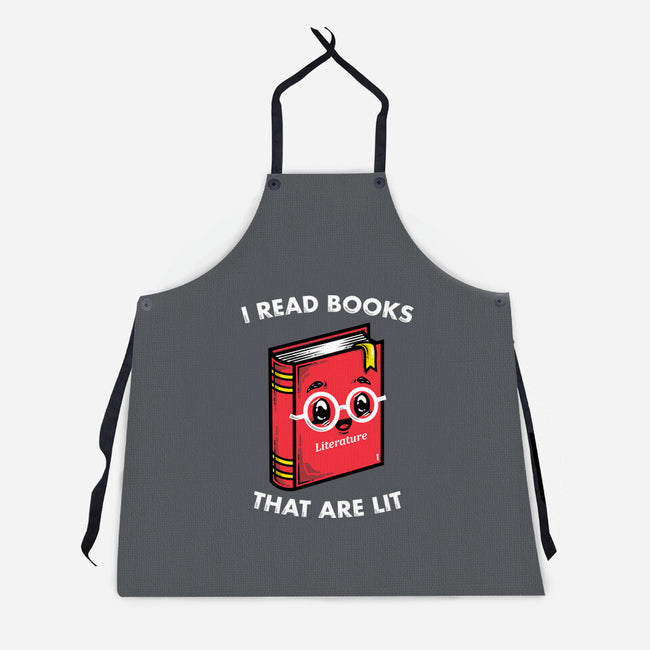Books Are Lit-Unisex-Kitchen-Apron-krisren28