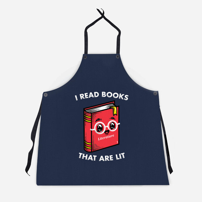 Books Are Lit-Unisex-Kitchen-Apron-krisren28