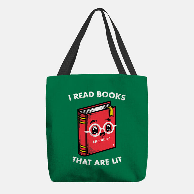 Books Are Lit-None-Basic Tote-Bag-krisren28