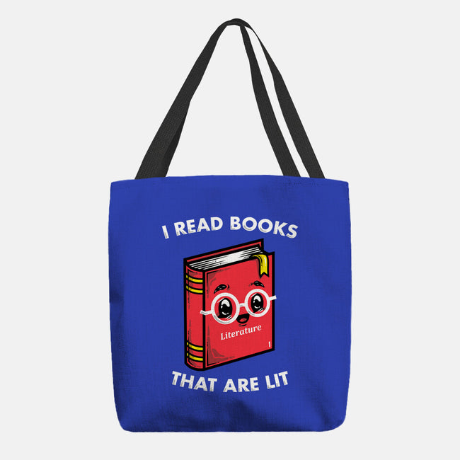 Books Are Lit-None-Basic Tote-Bag-krisren28