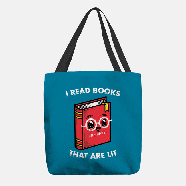 Books Are Lit-None-Basic Tote-Bag-krisren28