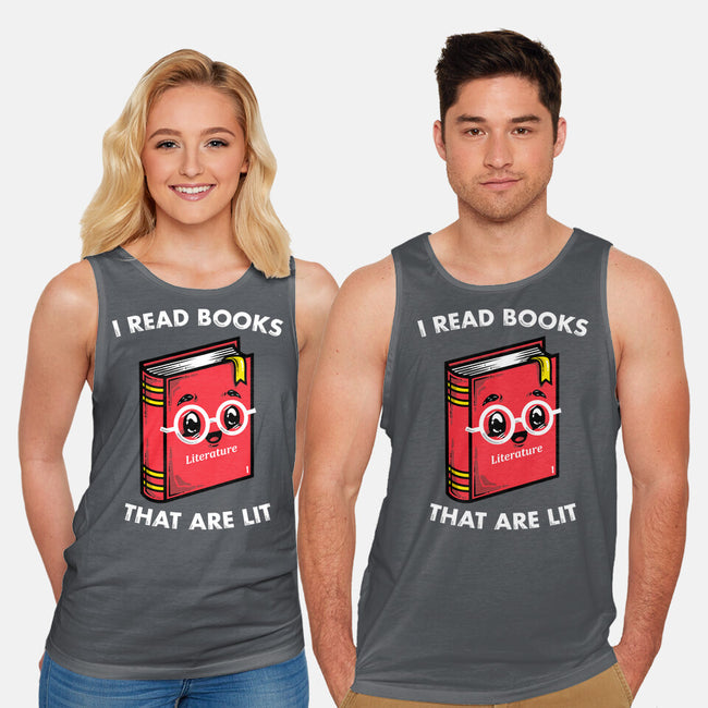 Books Are Lit-Unisex-Basic-Tank-krisren28