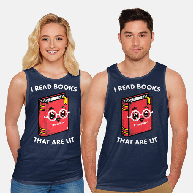 Books Are Lit-Unisex-Basic-Tank-krisren28