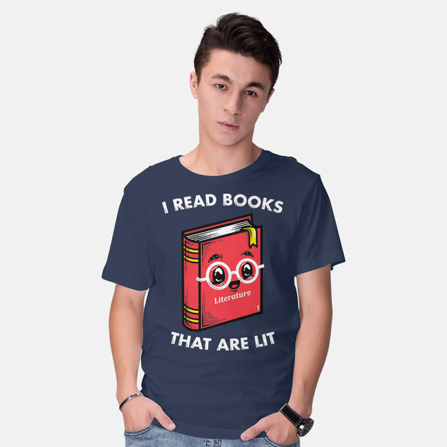 Books Are Lit-Mens-Basic-Tee-krisren28