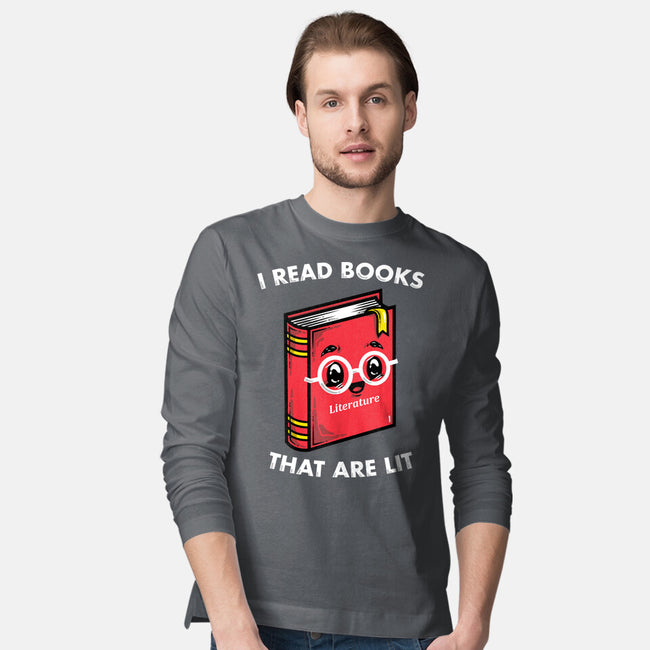Books Are Lit-Mens-Long Sleeved-Tee-krisren28