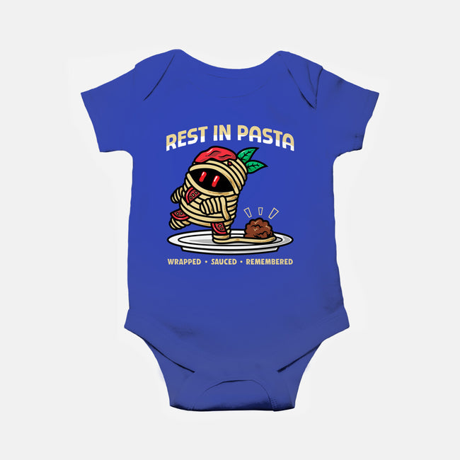 Rest In Pasta-Baby-Basic-Onesie-krisren28