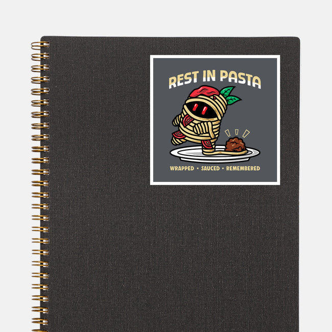 Rest In Pasta-None-Glossy-Sticker-krisren28