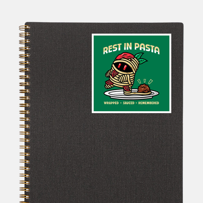 Rest In Pasta-None-Glossy-Sticker-krisren28