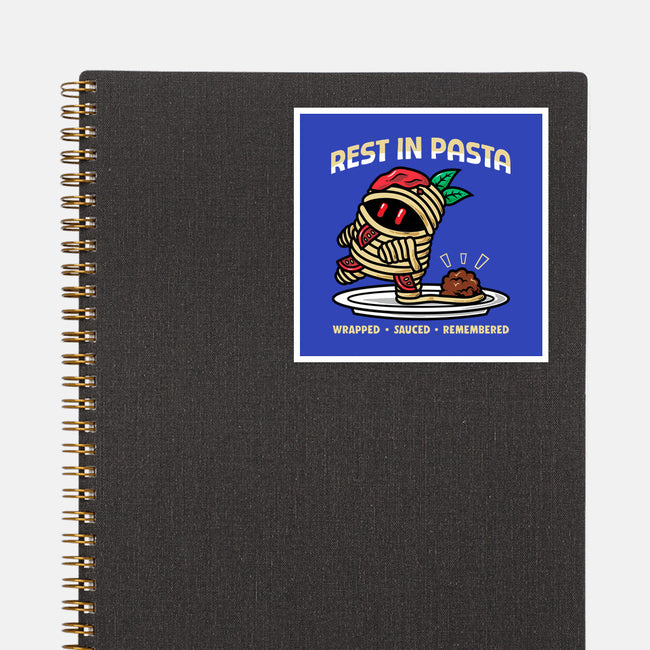 Rest In Pasta-None-Glossy-Sticker-krisren28