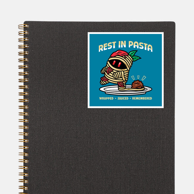 Rest In Pasta-None-Glossy-Sticker-krisren28