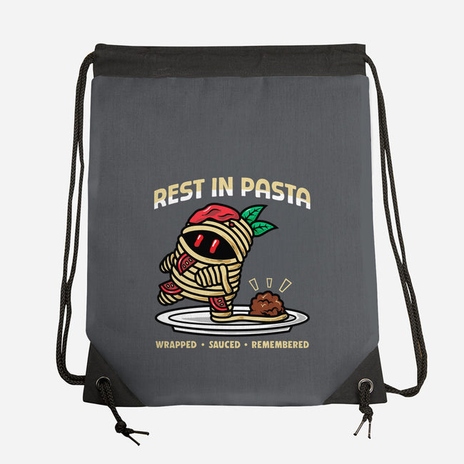 Rest In Pasta-None-Drawstring-Bag-krisren28