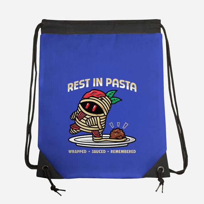 Rest In Pasta-None-Drawstring-Bag-krisren28