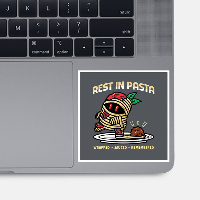 Rest In Pasta-None-Glossy-Sticker-krisren28