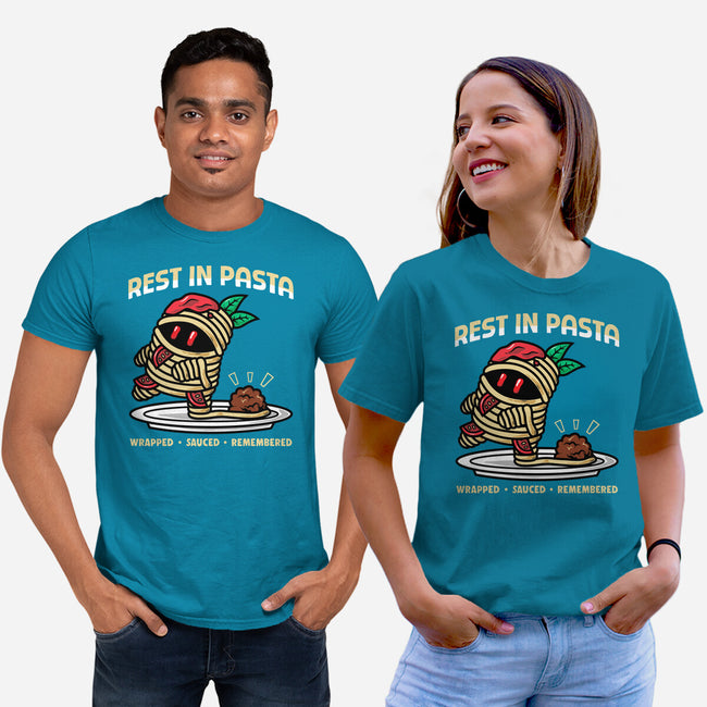 Rest In Pasta-Unisex-Basic-Tee-krisren28