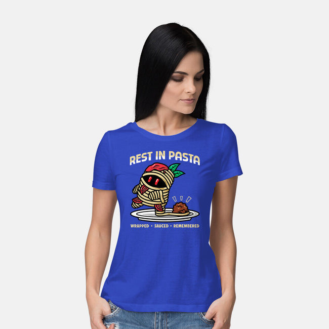 Rest In Pasta-Womens-Basic-Tee-krisren28