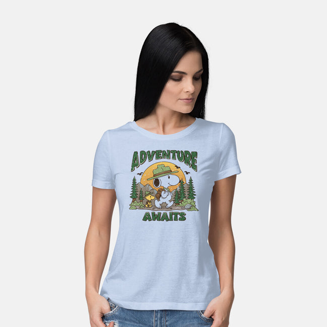 An Adventure Awaits-Womens-Basic-Tee-Loobs