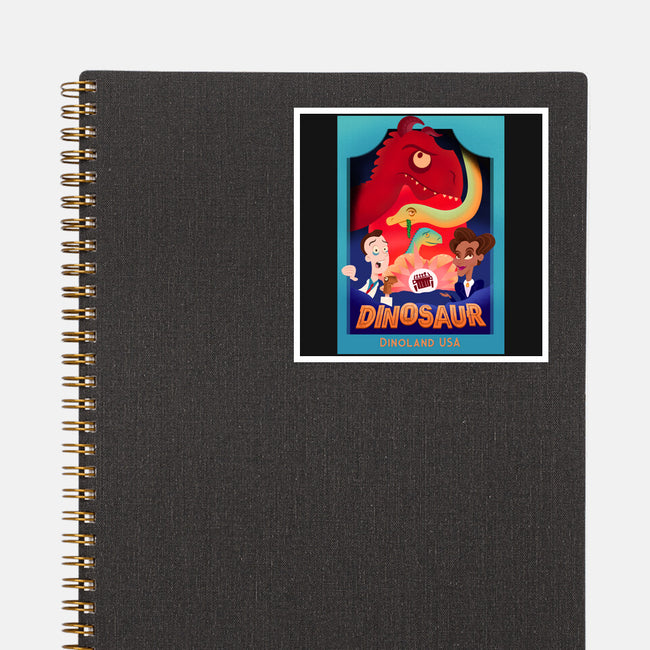 Definitely Not Our Dino-None-Glossy-Sticker-DrawnByBryan
