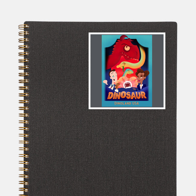 Definitely Not Our Dino-None-Glossy-Sticker-DrawnByBryan