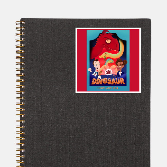 Definitely Not Our Dino-None-Glossy-Sticker-DrawnByBryan