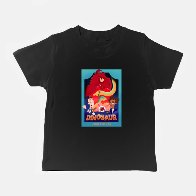 Definitely Not Our Dino-Baby-Basic-Tee-DrawnByBryan
