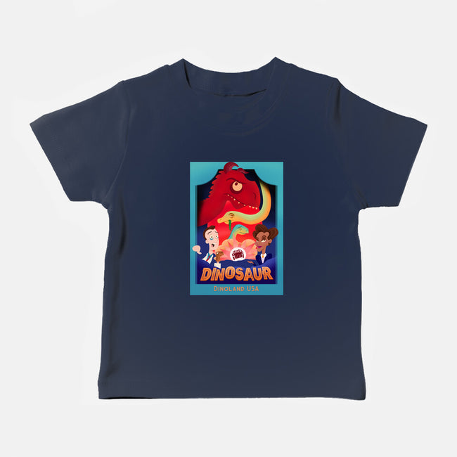 Definitely Not Our Dino-Baby-Basic-Tee-DrawnByBryan