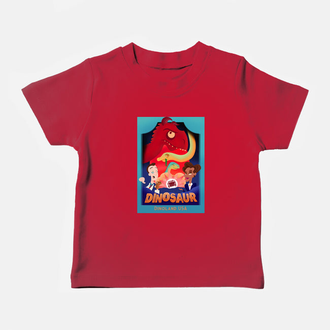 Definitely Not Our Dino-Baby-Basic-Tee-DrawnByBryan